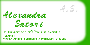 alexandra satori business card